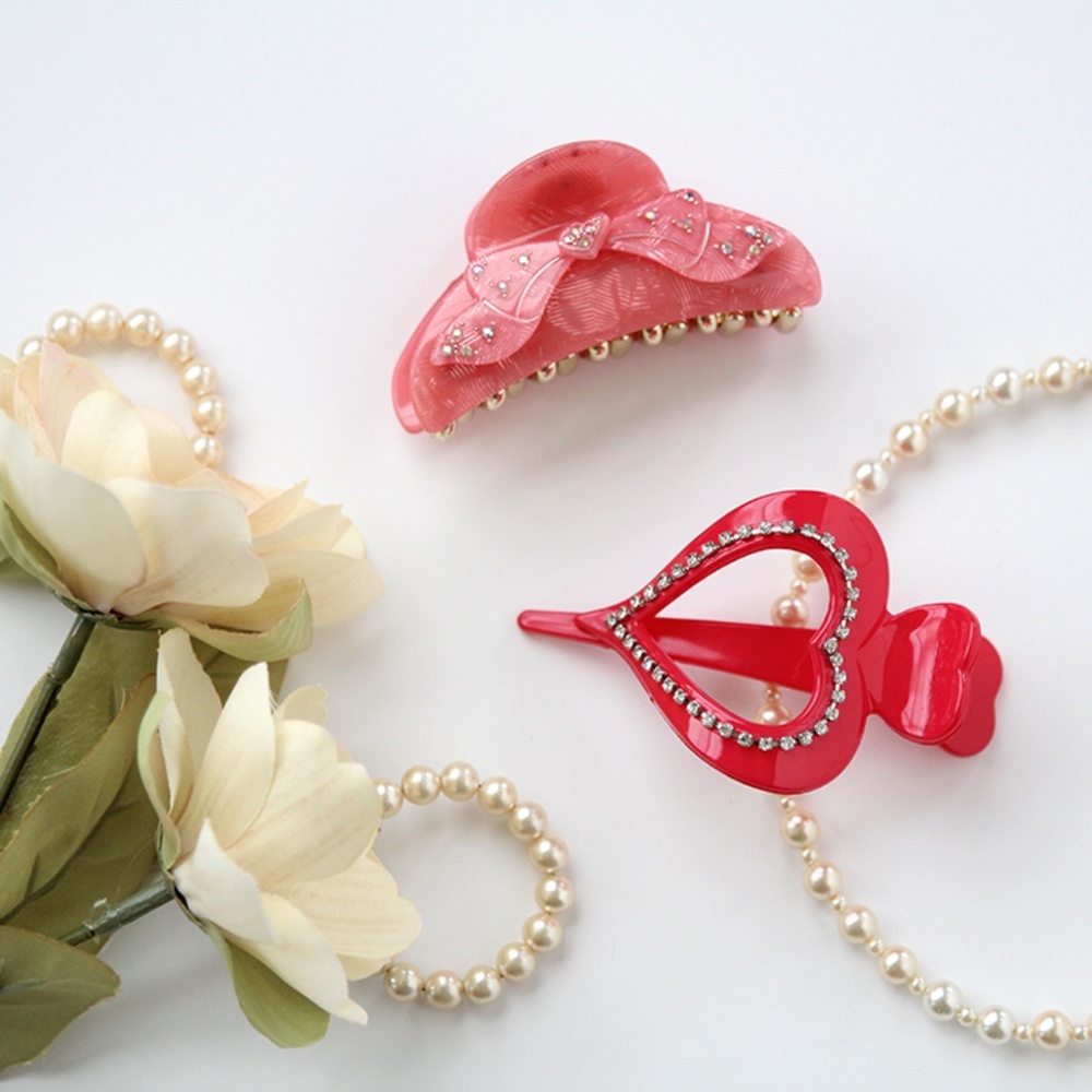 PINK & PINK Hair Accessory - Set of 2